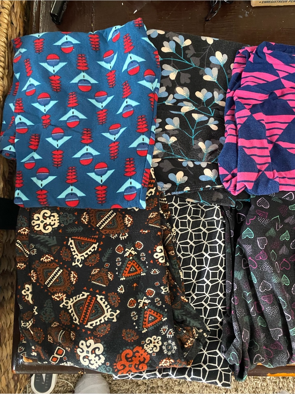 Mixed Print Women's leggings — Blue, Pink, Black Options